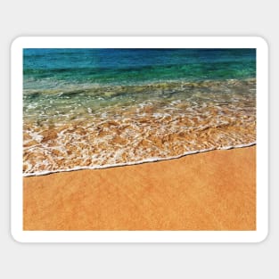 green ocean waves Sticker